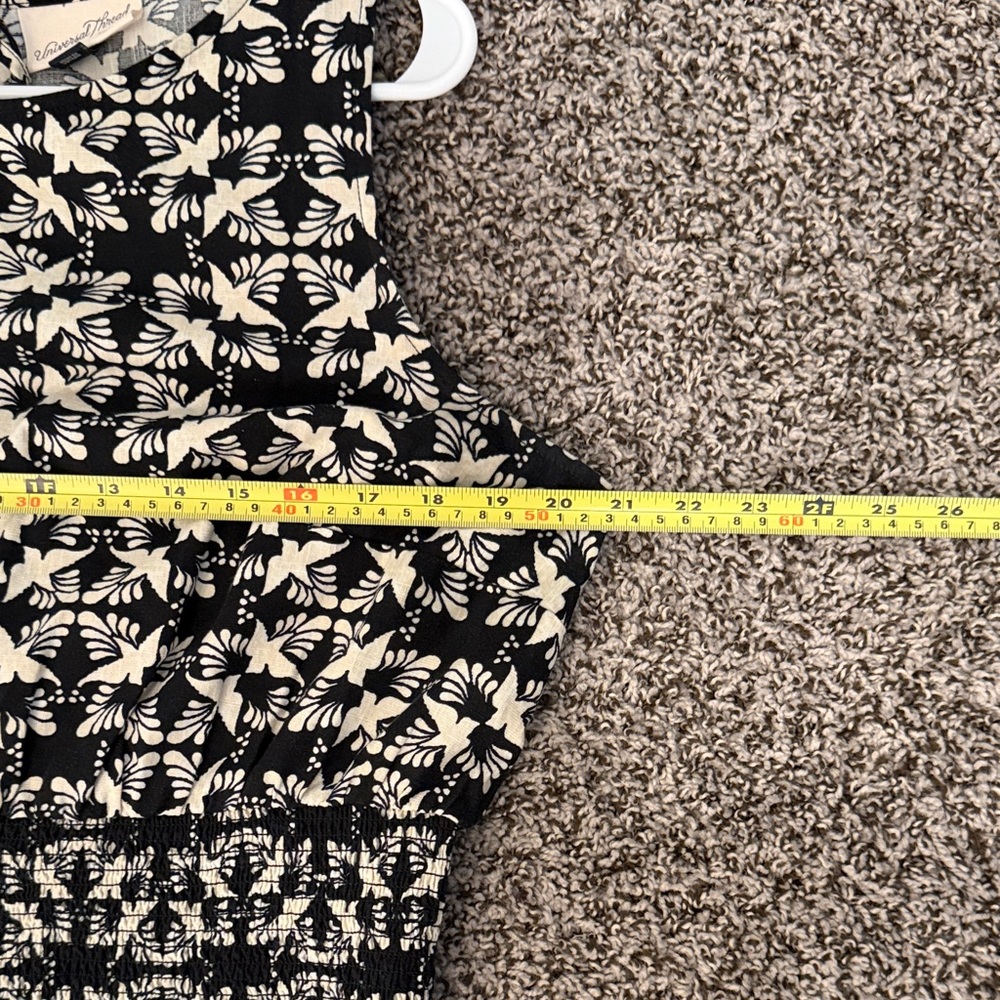 Universal Thread Black/cream bird pattern boat ne… - image 10